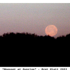 photo ""Moonset at Sunrise""