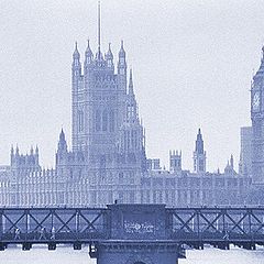 фото "Blue London... Seen From Waterloo Bridge"