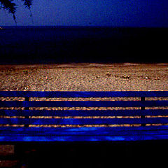 photo "blue bench"