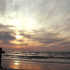 photo "Throwing stones into the sunset."