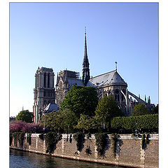 photo "Notre Dame de Paris from side Seine"