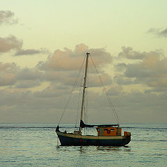 фото "Кораблик на закате"