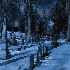 фото "Blue cemetery"