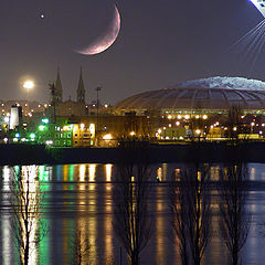 фото "Stadium and moonlight"