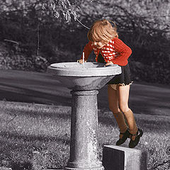фото "The little girl hardness"