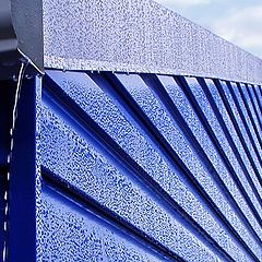 photo "Blue wall after a rain"