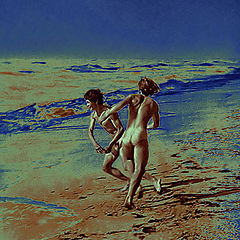 photo "Easy Running At The Sea Edge, 1970-s"