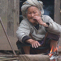 photo "Village`s oldest smoker"