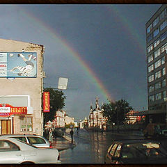 photo "Rainbow in town/"