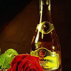 photo "Wine and rose"