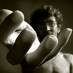 photo "Selfportrait with hand"