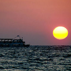 photo "Sea trip on sunset"