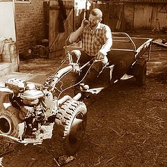 photo "Ivan and a tractor"