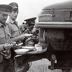 photo "Sketches about the Soviet Army. A breakfast."