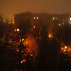 photo "Night court yard in a fog..."