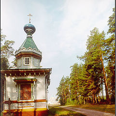 photo "Wood road in a monastery"