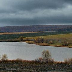 photo "Evening before the maiden snow."