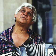 фото "Blind accordion player"