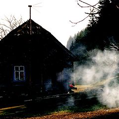 photo "the Smog by the Old House"