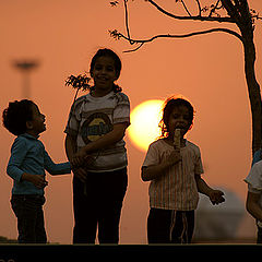 photo "Sunset, Children and Happyness !"