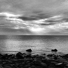 photo "Lake Superior in black and white"