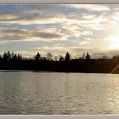 photo "Sunset on Blue Lake"