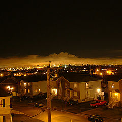 фото "Big cloud covering Quebec City"