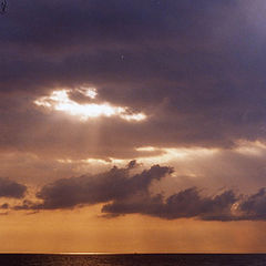 photo "Sunset at the seashore"