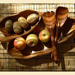 фото "Натюрморт с киви и яблоками"