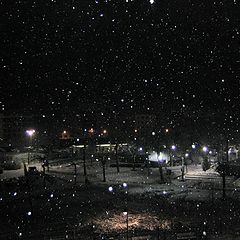 photo "Snowing night"