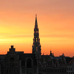 photo "sunset on brussels"