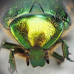 photo "Green bug. Portrait"