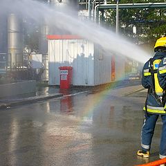 photo "Firemen in the rainbow"