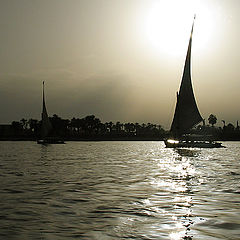 photo "sunset in Luxor #2/ the Egyptian sketches /"