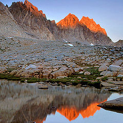 photo "Alpenglow Reflection, Dusy Basin"