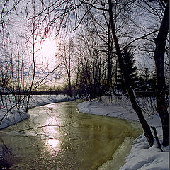 photo "Memoirs on a snow and river"