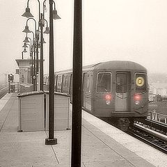 photo "Manhattan Bound Q-Train"