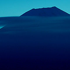 фото "Fuji with Moon"