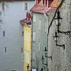 photo "Walk under small lamps"