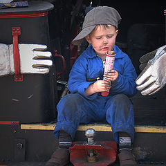 photo "Little boy at steamfestival in Dordrecht (Holland)"