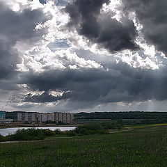 photo "About city, glade and clouds."