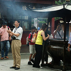 photo "Japan. A Temple. A pray."