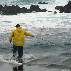 фото "Fishing in turbulent waters"