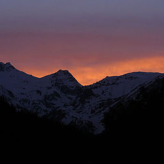 photo "Sunset in mountains. North Caucasus."