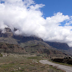 photo "Behind clouds. Baksan canyon."