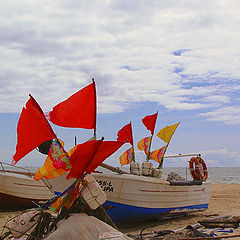 фото "Flags on beach"