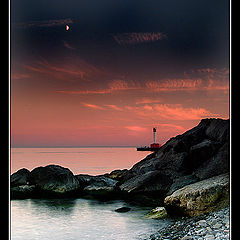 photo "Moonrise on the Waterfront"