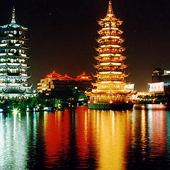 фото "The beatiful night of GUILIN (the two tower)"