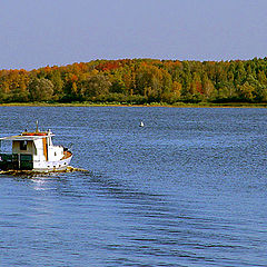 photo "Simple landscape with the boat"