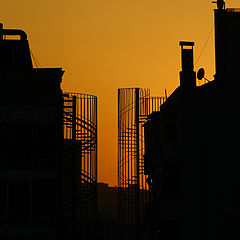 photo "sun set in the city"